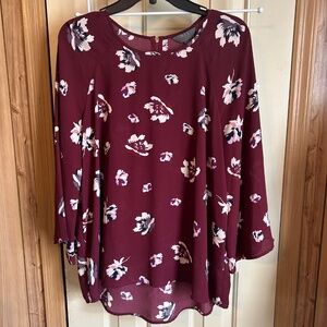 MIX BY 41 HAWTHORN Cavan Crew Neck Blouse - Size Large